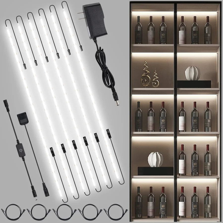JUSJUBR LED Shelf Lights for Detolf display cabinet