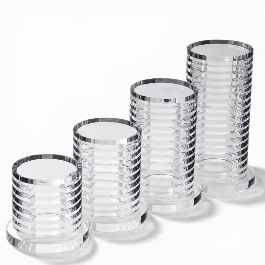 Acrylic riser set for Detolf shelf display organization